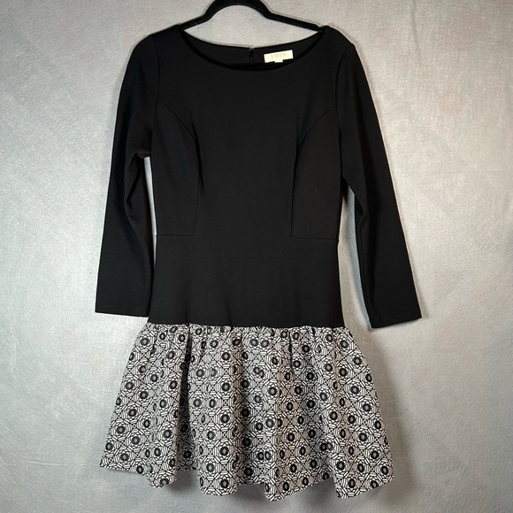 ERIN Fetherston‎ Black & White Katherine Drop Waist Tailored Mini Dress Size 10 - Picture 3 of 14